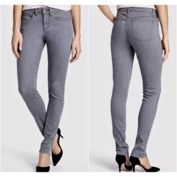 Eileen Fisher Organic Cotton Skinny Jeans in Gray - 4P - Picture 1 of 5